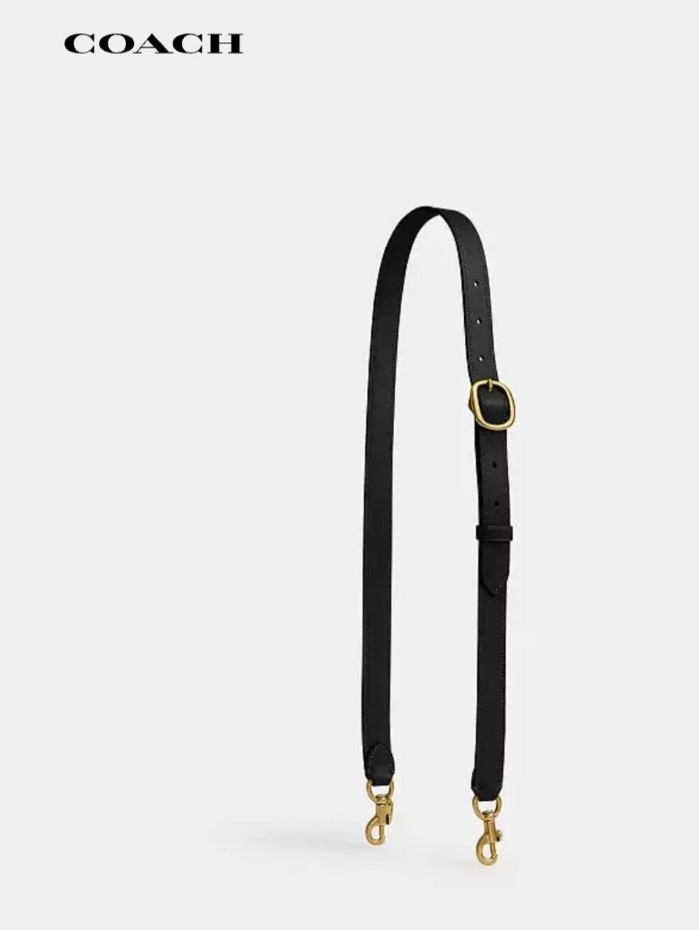 COACH Adjustable Leather Crossbody Strap in Red/Burgundy + Dust Bag